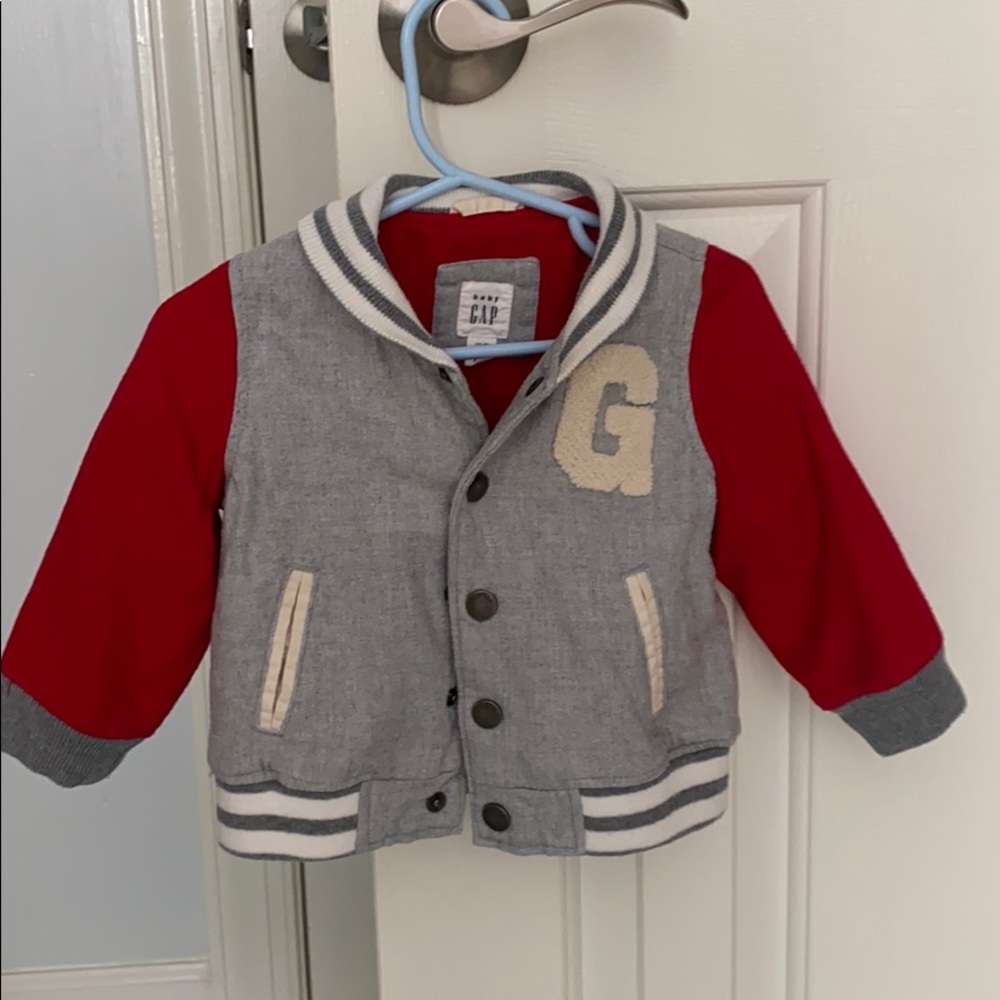 Adorable baby Gap letterman jacket. 12-18 month
